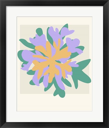 Framed Coral Bloom I Print