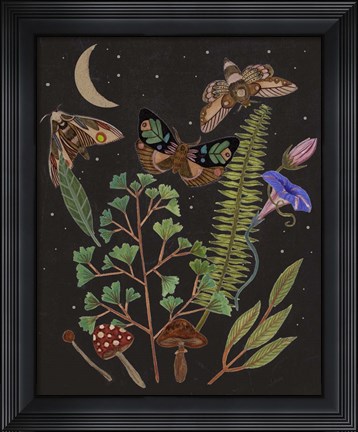 Framed Dark Forest I Print