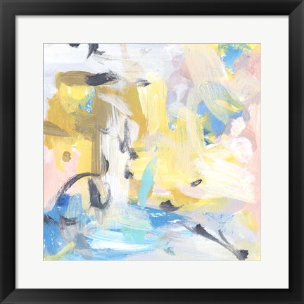 Framed Yellow Sky IV Print