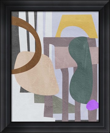 Framed City Shades III Print