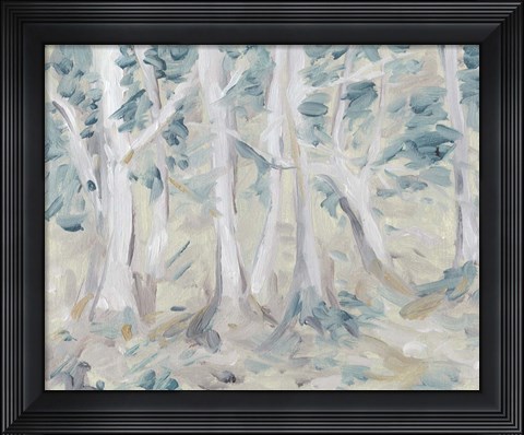 Framed Misty Autumn Forest I Print