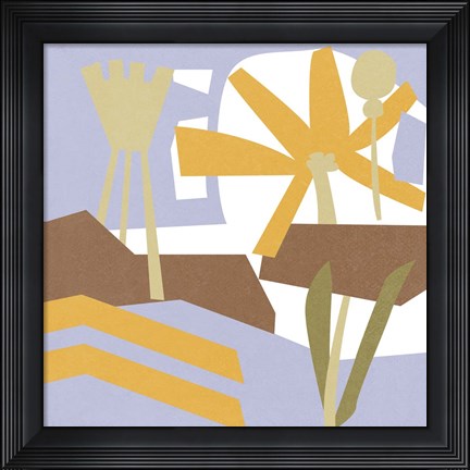 Framed Lavenderland Pinwheel I Print