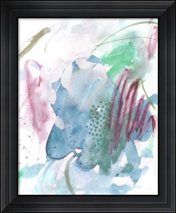 Framed Magenta Wave Form III Print