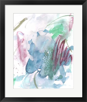 Framed Magenta Wave Form III Print