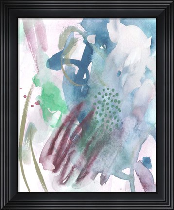 Framed Magenta Wave Form IV Print