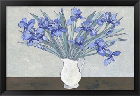 Framed Van Gogh Irises I Print