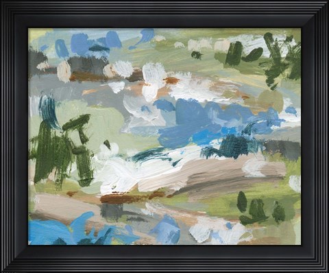 Framed Mountain River III Print