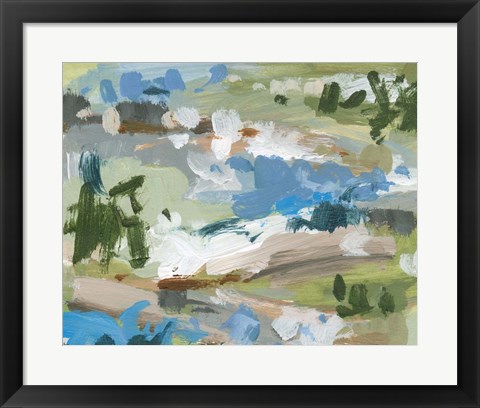 Framed Mountain River III Print