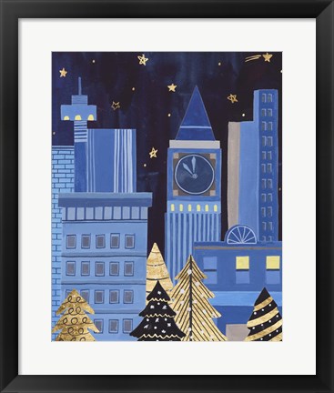 Framed Holiday Night I Print