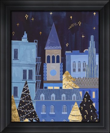 Framed Holiday Night II Print