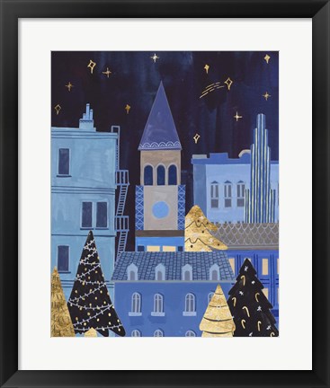 Framed Holiday Night II Print