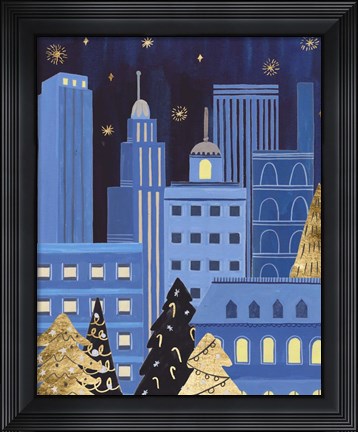 Framed Holiday Night IV Print