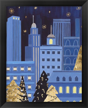 Framed Holiday Night IV Print