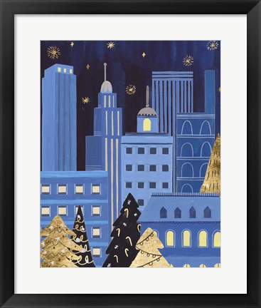 Framed Holiday Night IV Print