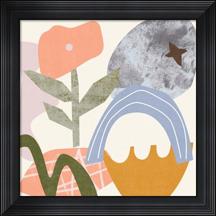 Framed Lunar Flower I Print