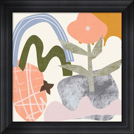 Framed Lunar Flower III Print