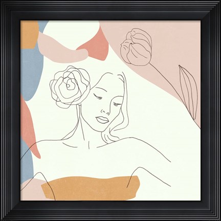 Framed Floral Fantasies IV Print