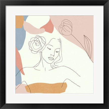 Framed Floral Fantasies IV Print