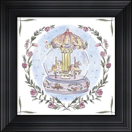 Framed Winter Carousel IV Print