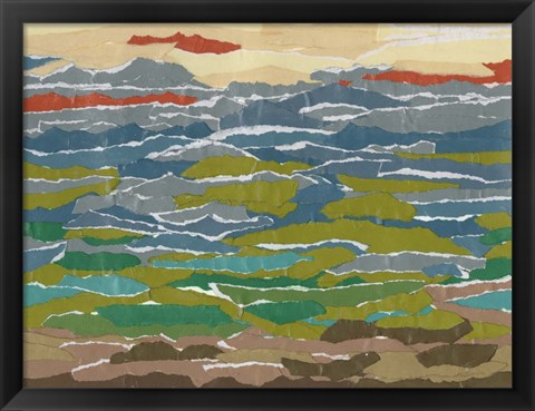 Framed Stratified Landscape II Print