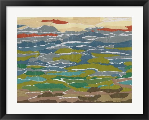 Framed Stratified Landscape II Print