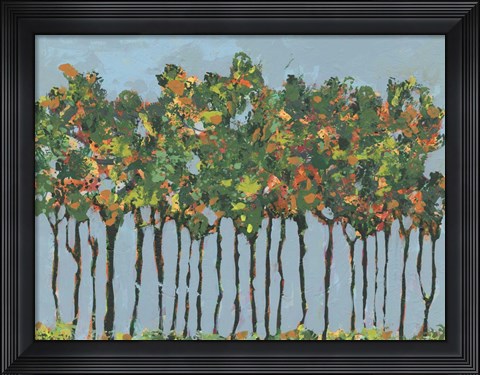 Framed Sunset Trees III Print