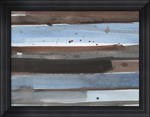 Framed Barn Wood I Print