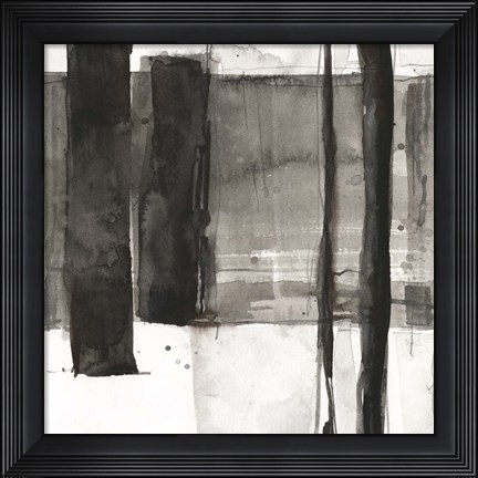 Framed Double Row Piling II Print