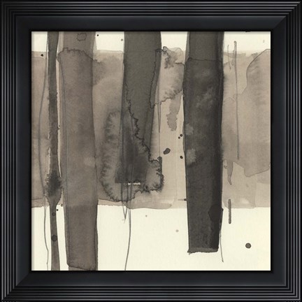 Framed Wood Piling I Print