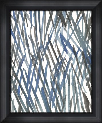 Framed Blue Grass II Print