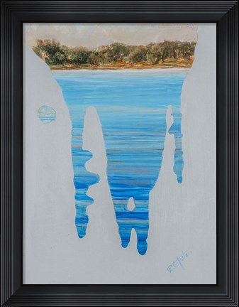 Framed Running Water I Print