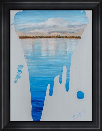 Framed Running Water II Print