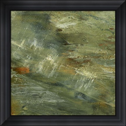 Framed Encaustic Tile in Multi III Print