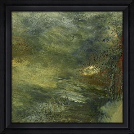 Framed Encaustic Tile in Multi IV Print