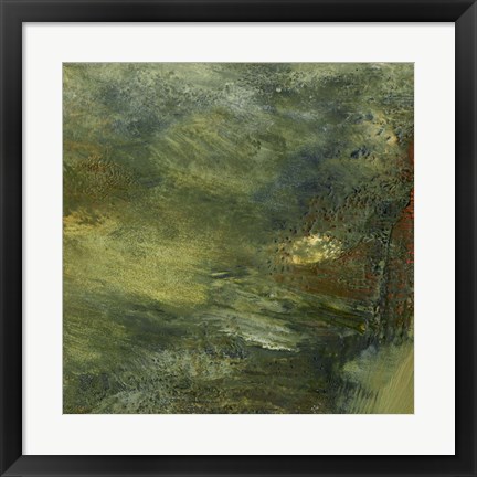 Framed Encaustic Tile in Multi IV Print