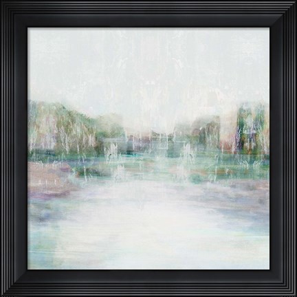 Framed Distant Pond I Print