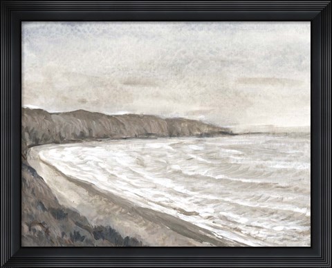 Framed Coastal Shoreline I Print