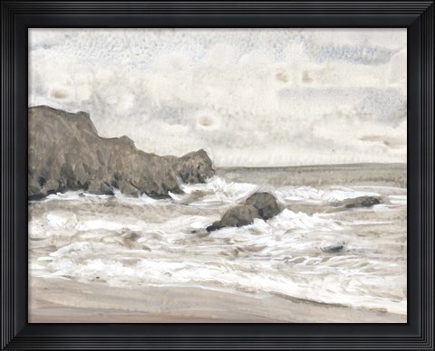 Framed Coastal Shoreline II Print