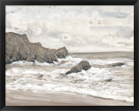 Framed Coastal Shoreline II Print