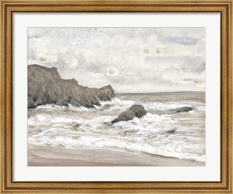 Framed Coastal Shoreline II Print