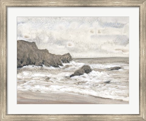 Framed Coastal Shoreline II Print