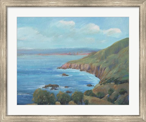 Framed Rocky Coastline I Print