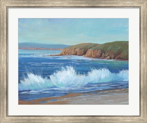 Framed Rocky Coastline II Print