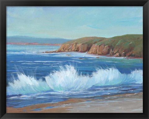 Framed Rocky Coastline II Print