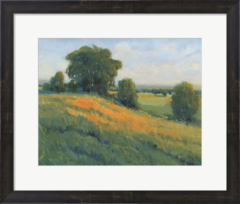 Framed Poppy Fields I Print