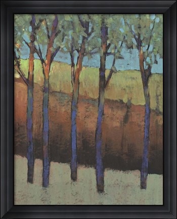 Framed Glimmer in the Forest I Print