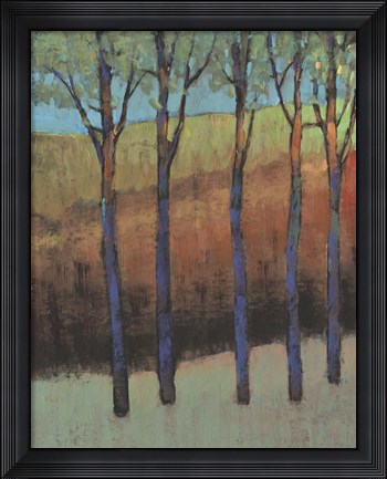 Framed Glimmer in the Forest II Print