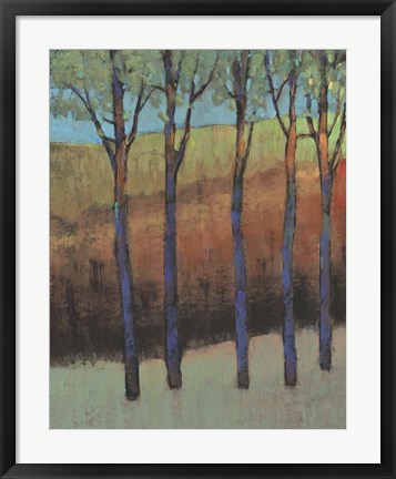 Framed Glimmer in the Forest II Print