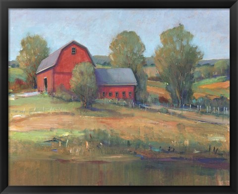 Framed Country Barn I Print