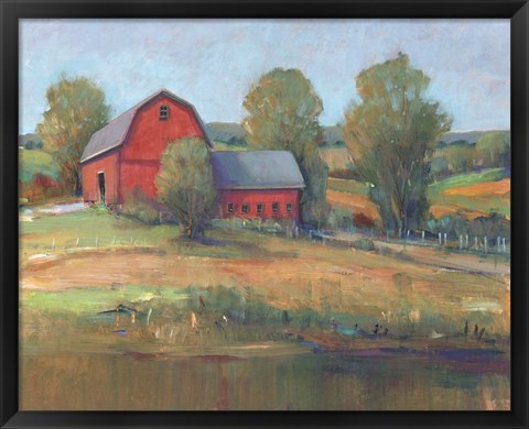 Framed Country Barn I Print